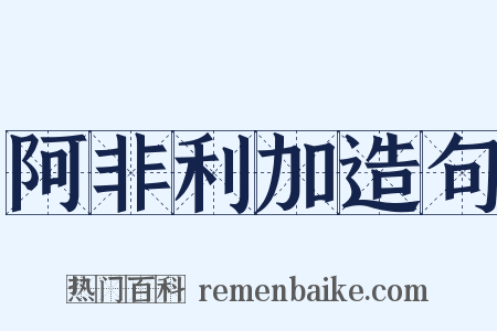 阿非利加造句是什么意思的图片